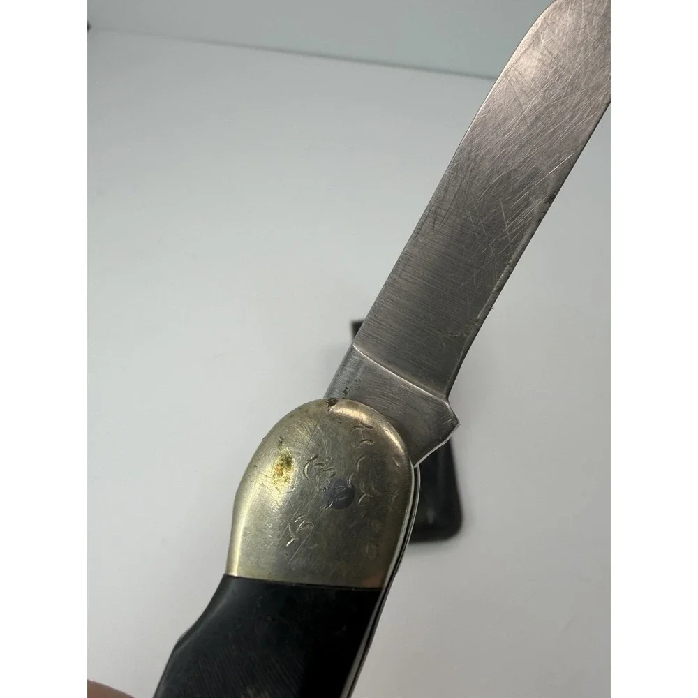 Buck 315 Yachtsman Marlin Spike Knife With Leather Sheath Vintage As Is